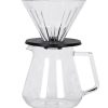 TIMEMORE V60 GLASS DRIPPER AND SERVER 02 Black