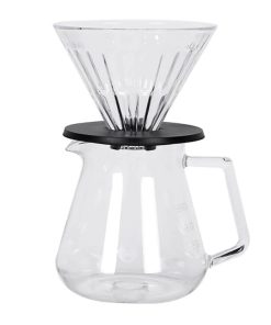 TIMEMORE V60 GLASS DRIPPER AND SERVER 02 Black