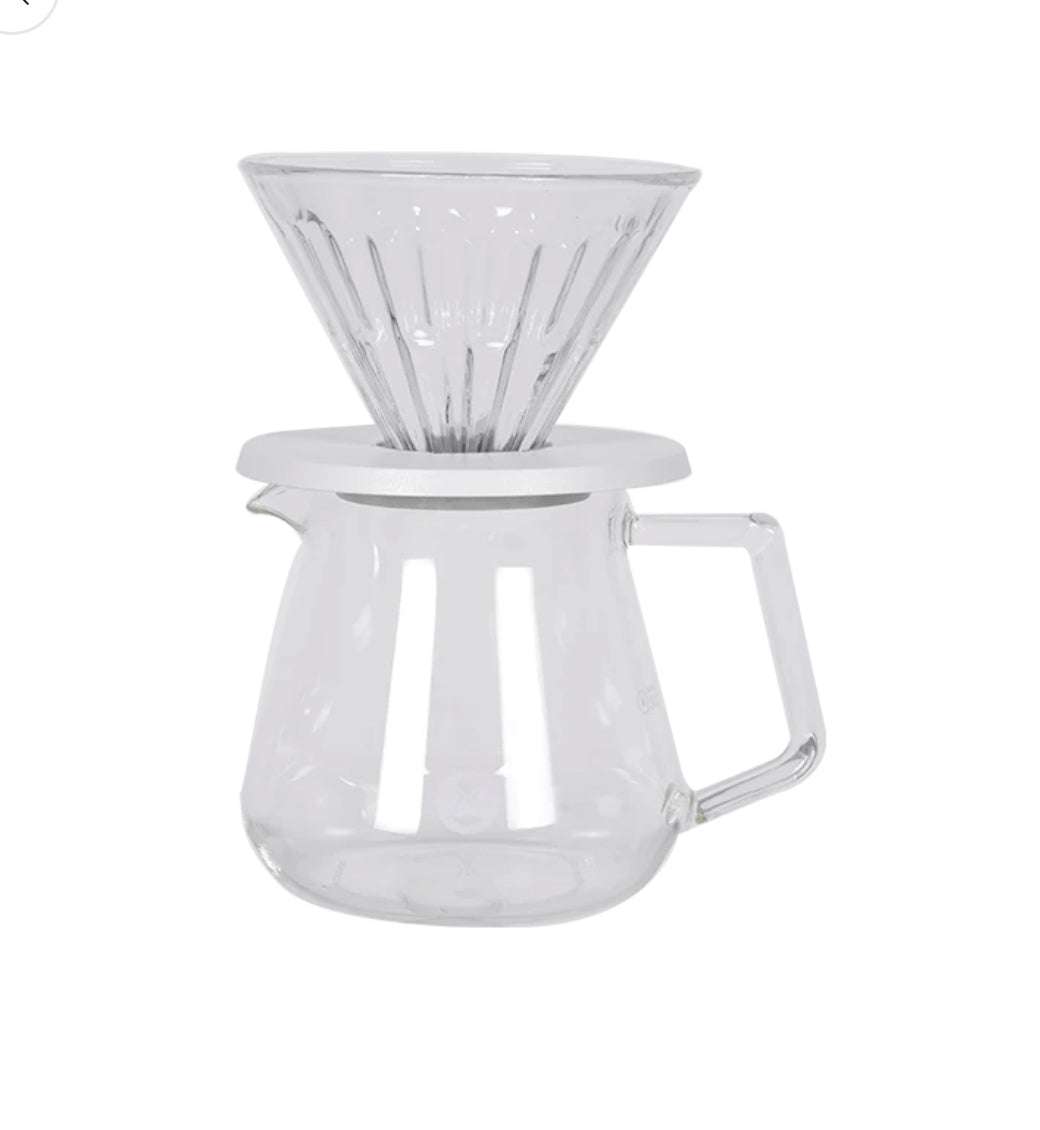 TIMEMORE GLASS CRYSTAL EYE DRIPPER AND GLASS 02 WHITE