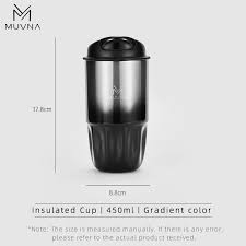 MUVNA TRAVEL CUP 450ml Black